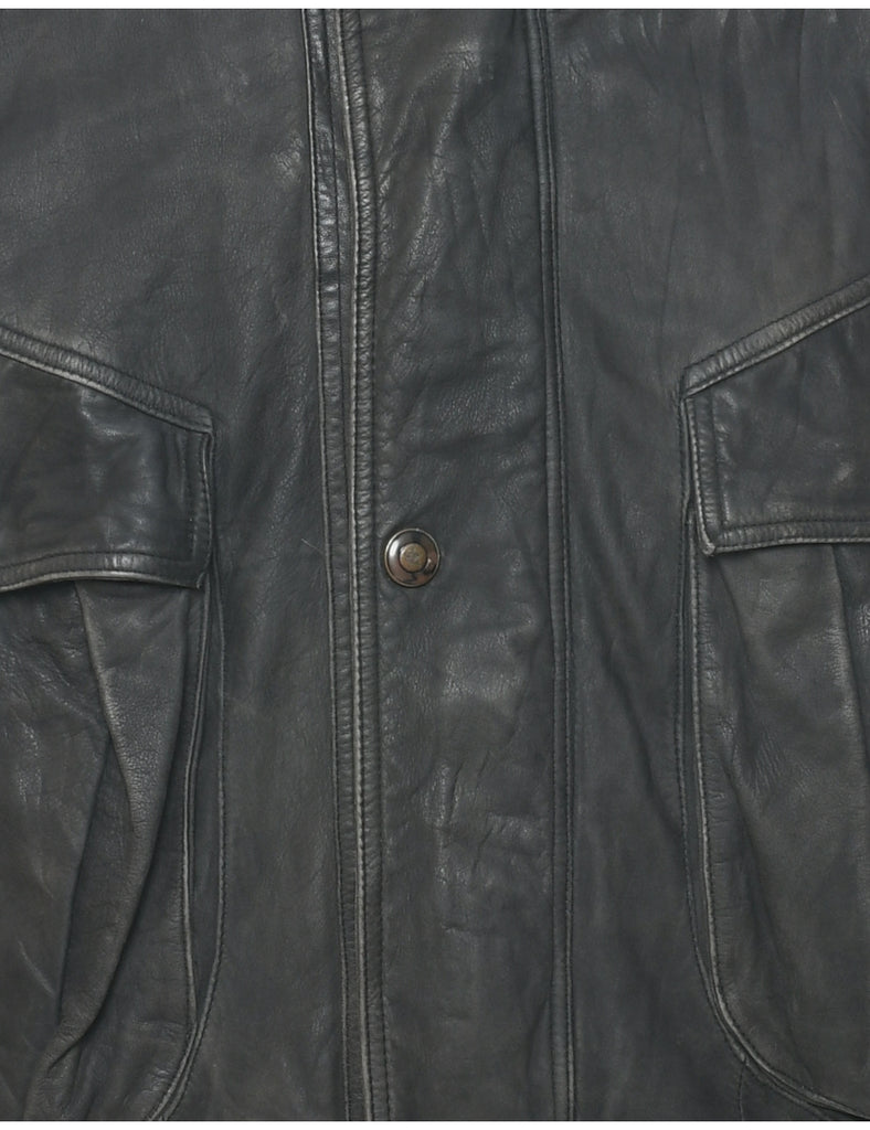 Black Leather Jacket - M