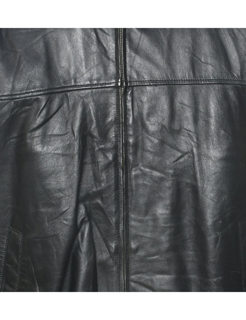 Black Leather Jacket - M