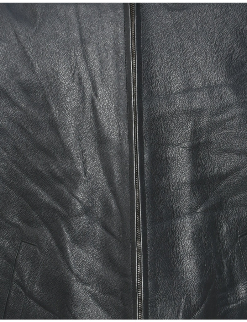 Black Leather Jacket - M