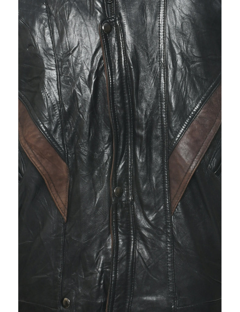Black Leather Jacket - M