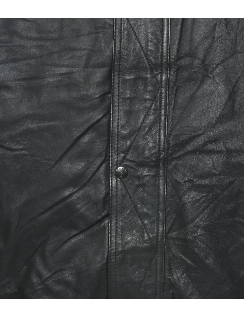 Black Leather Jacket - M