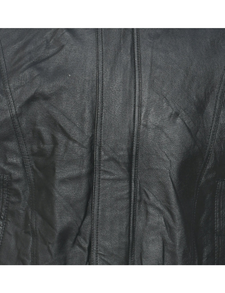Black Leather Jacket - M