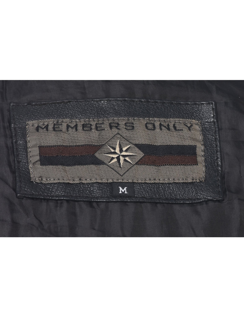 Black Leather Jacket - M