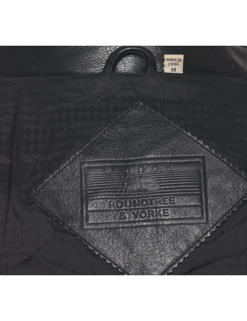 Black Leather Jacket - M