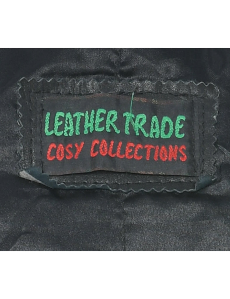 Black Leather Jacket - XL