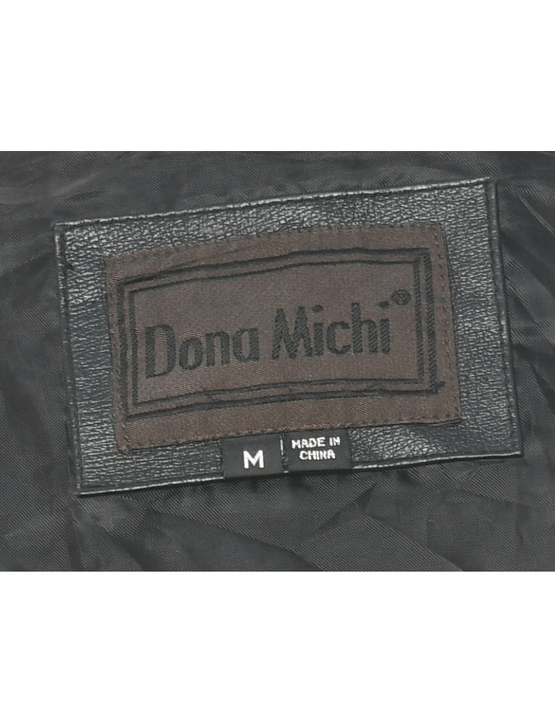Black Leather Jacket - M