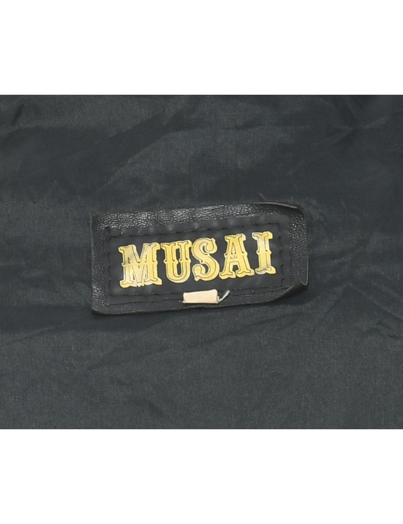 Black Leather Jacket - L