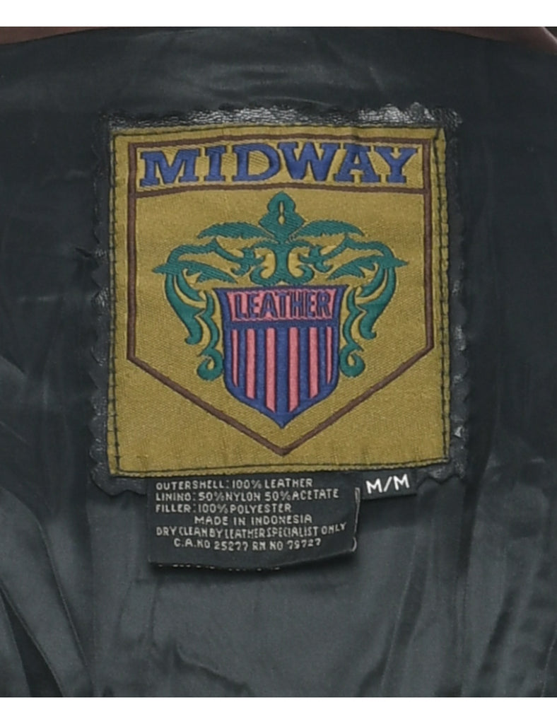 Black Leather Jacket - M