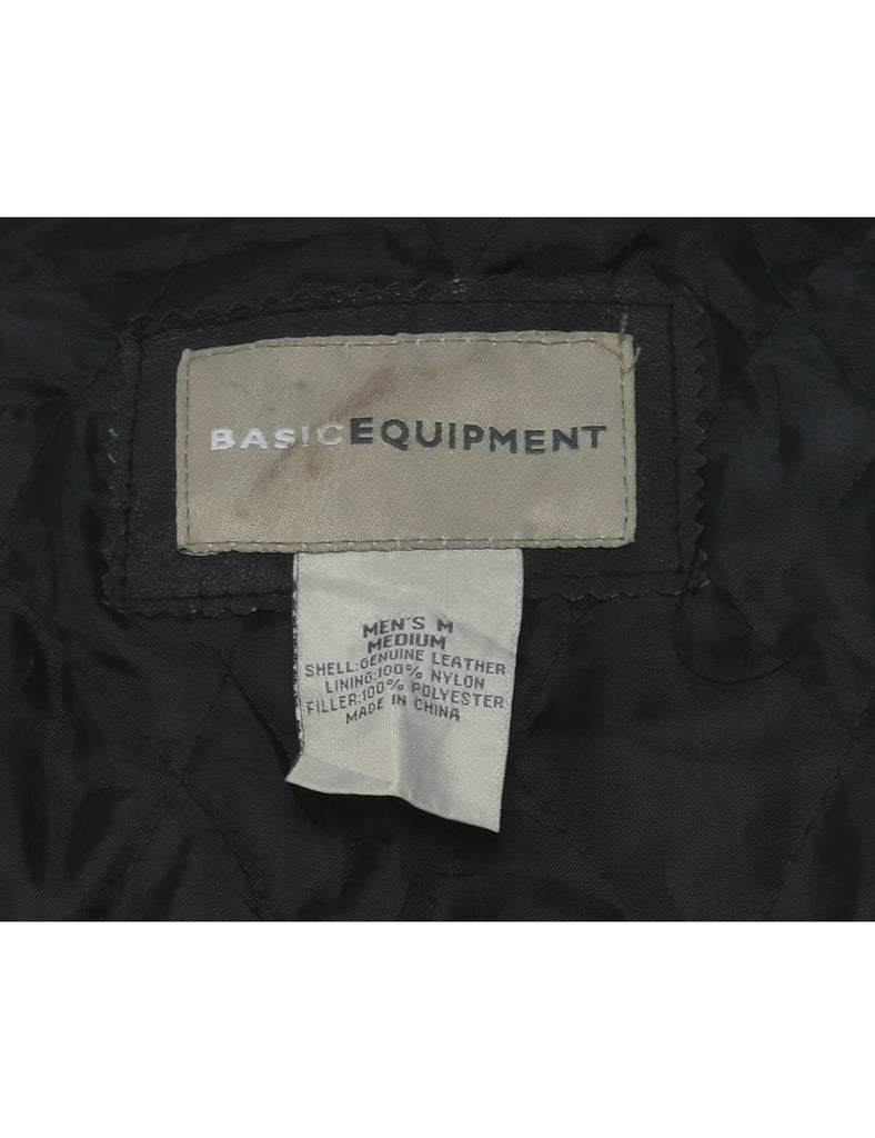 Black Leather Jacket - M