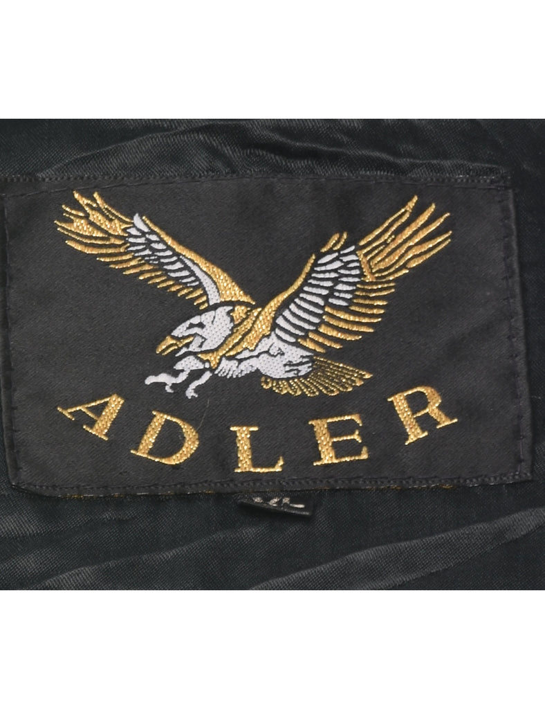 Black Leather Jacket - XL