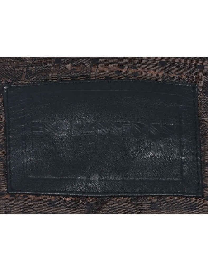 Black Leather Jacket - XL
