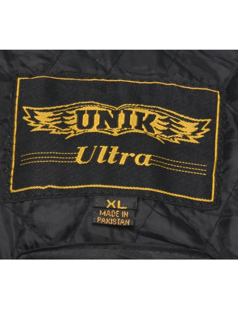 Black Leather Jacket - XL