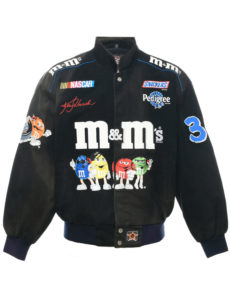 Black M&M's Y2K NASCAR Racing Jacket - M