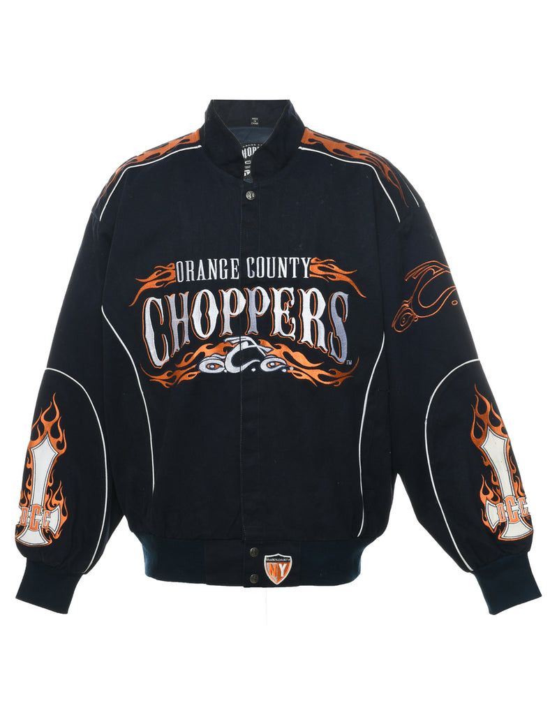 Black Orange County Choppers Y2K Racing Jacket - XL