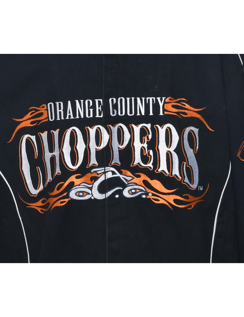 Black Orange County Choppers Y2K Racing Jacket - XL