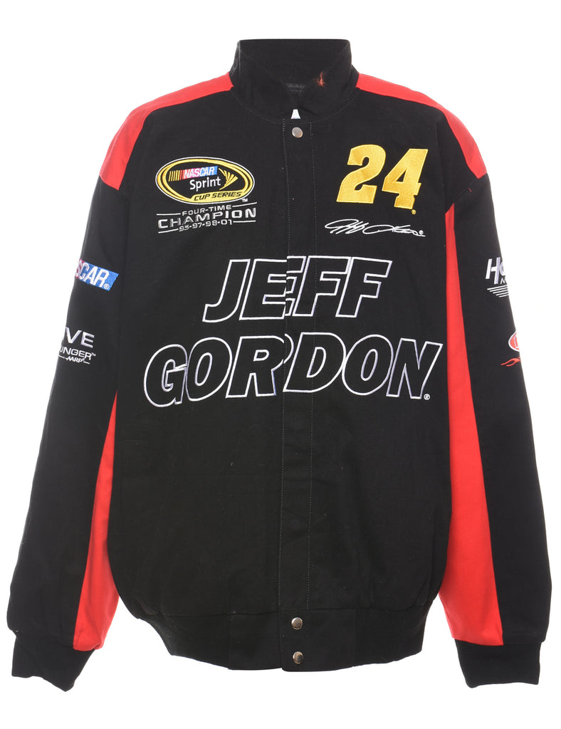 Black, Red & White NASCAR Design Jeff Gordon Racing Jacket - XL