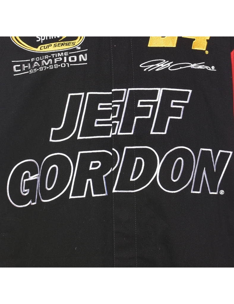 Black, Red & White NASCAR Design Jeff Gordon Racing Jacket - XL