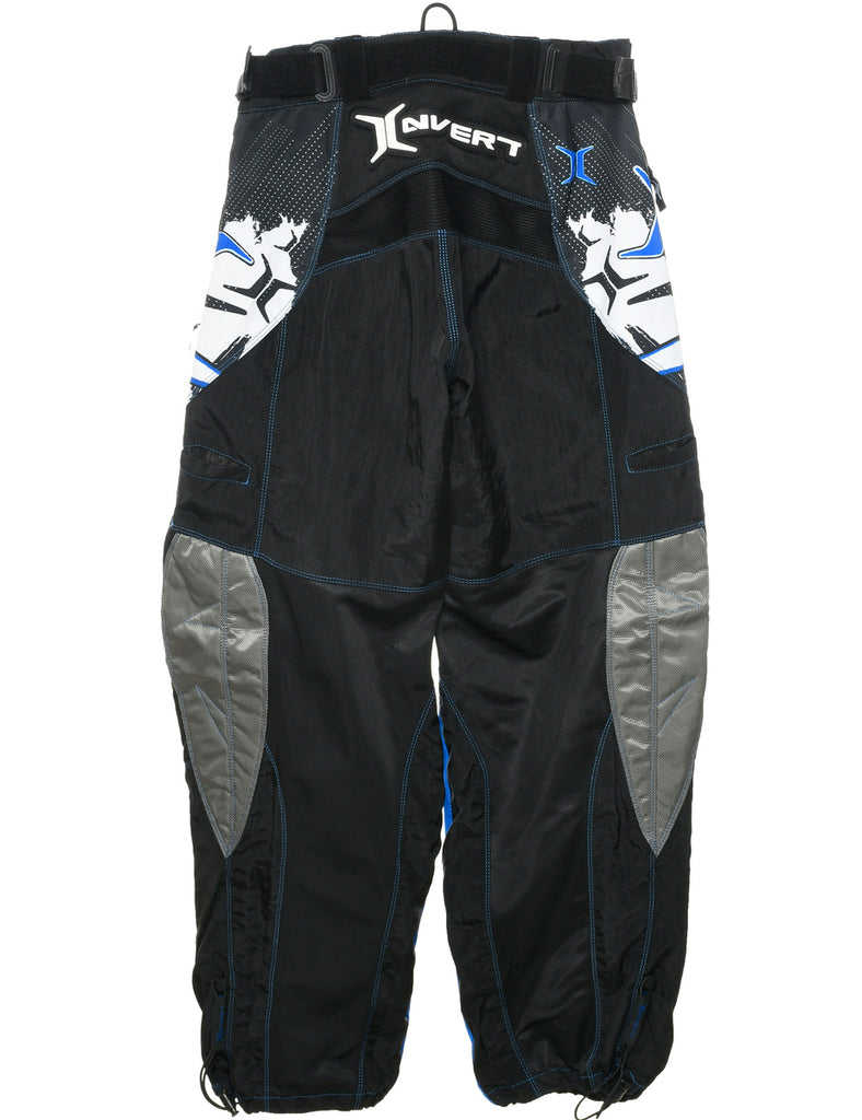 Black Tapered Fit Ski Trousers - W26 L30