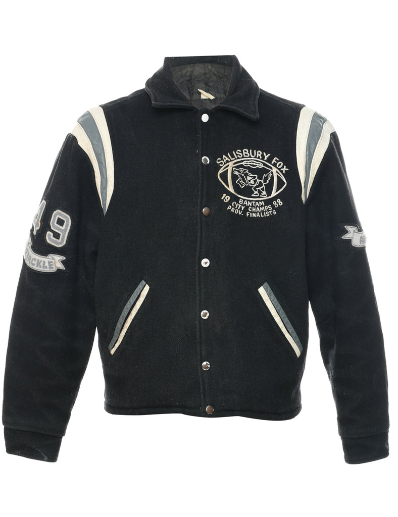 Black Team Jacket - L