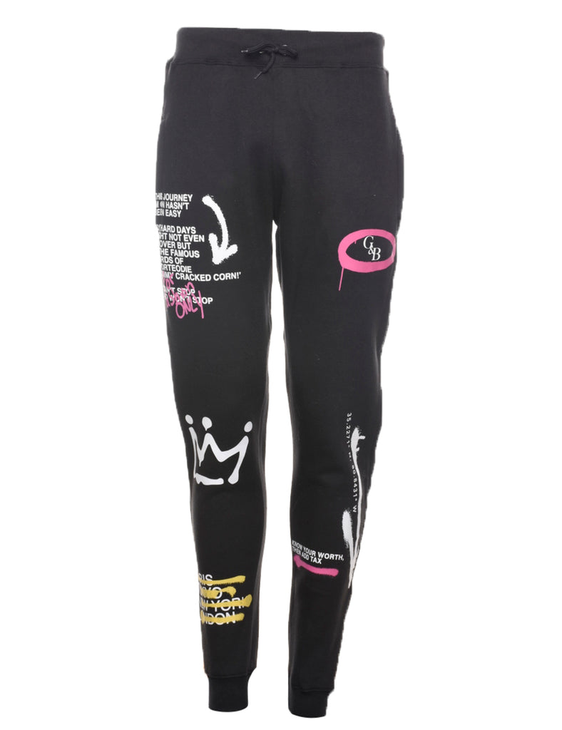 Black Track Pants - W34 L34