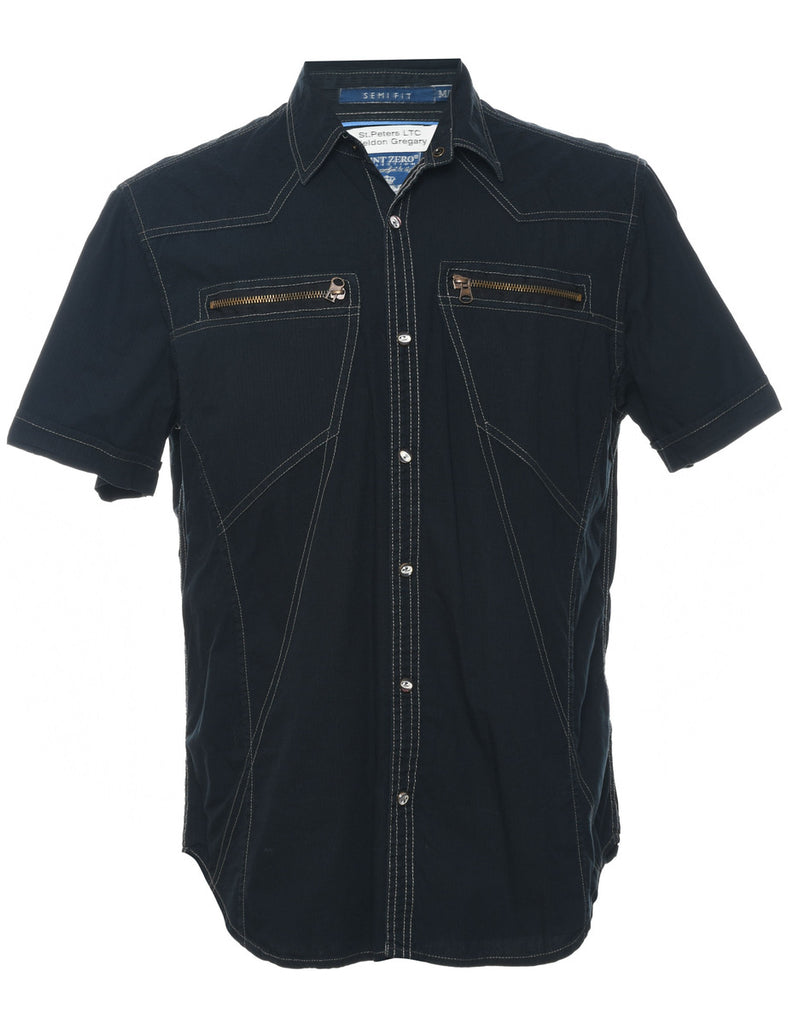 Black Western Shirt - M