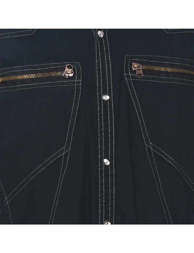 Black Western Shirt - M