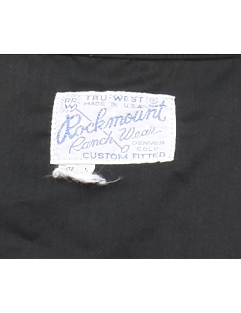 Black Western Shirt - L