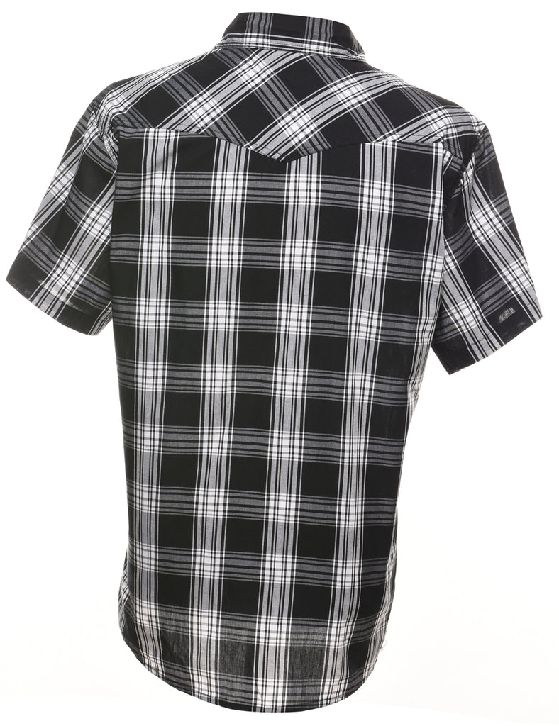 Black & White Classic Checked Shirt - L