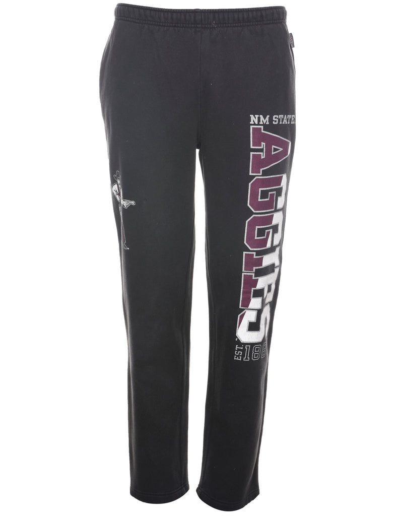 Black, White & Maroon Jogging Bottoms - W30 L30