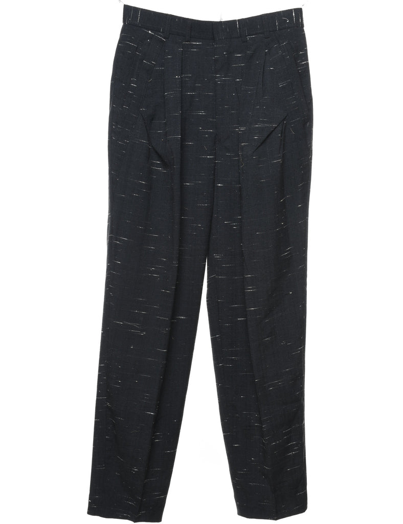 Black & White Patterned Trousers - W30 L33