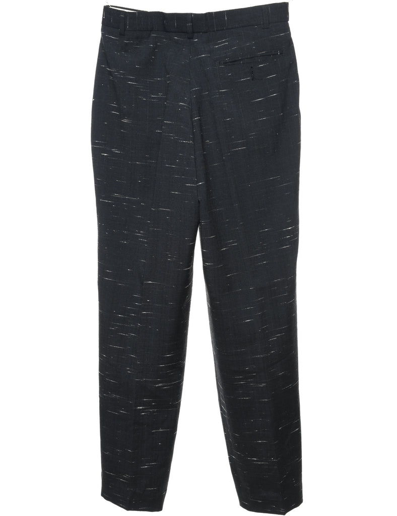 Black & White Patterned Trousers - W30 L33