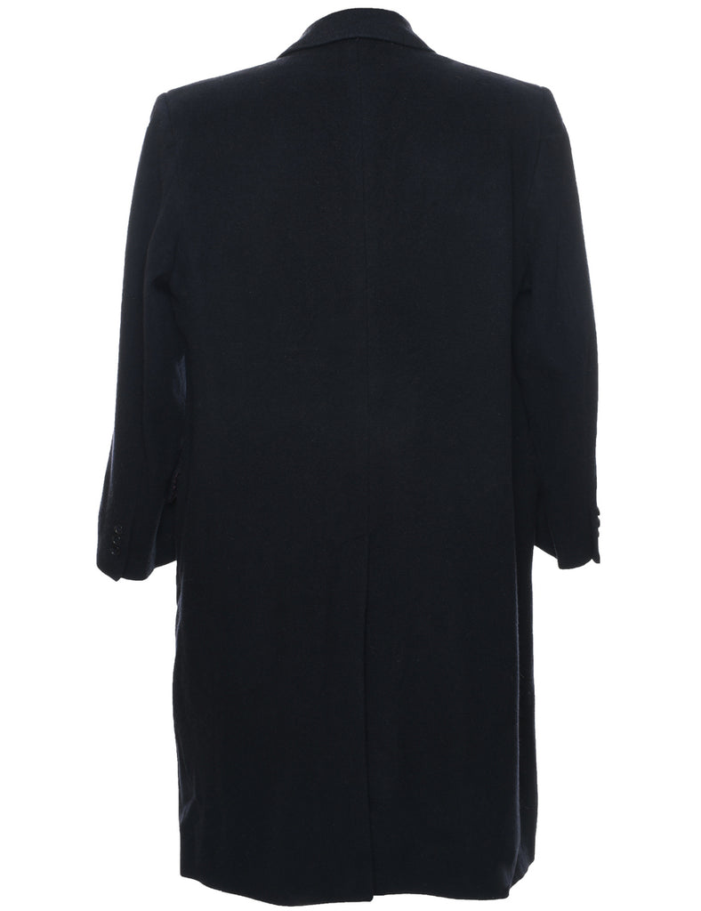 Black Wool Coat - L