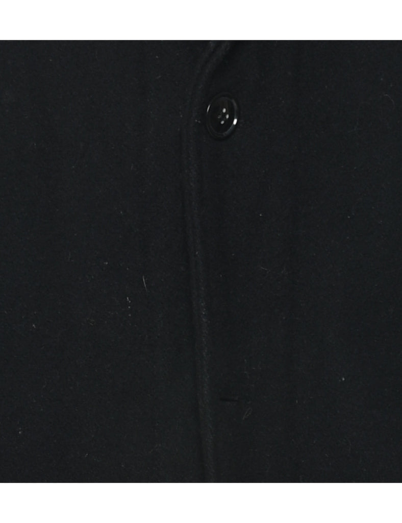 Black Wool Coat - M