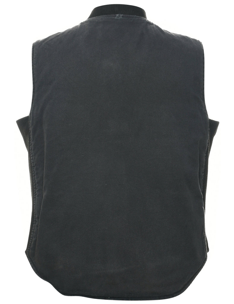 Black Workwear Waistcoat - M