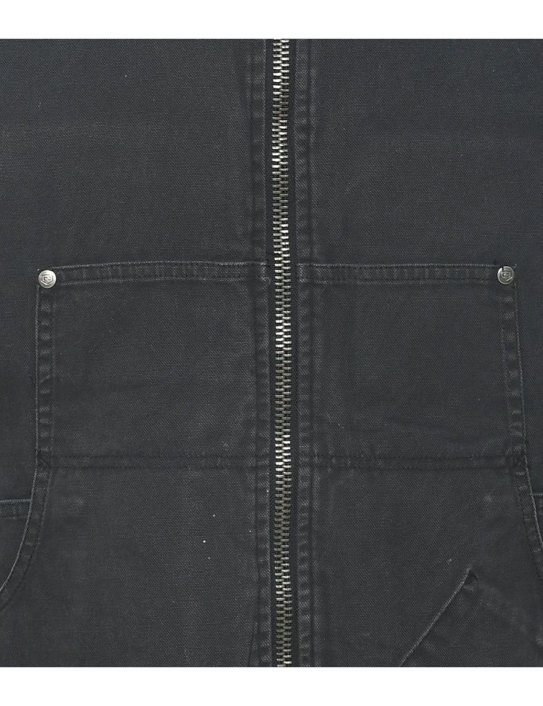 Black Workwear Waistcoat - M