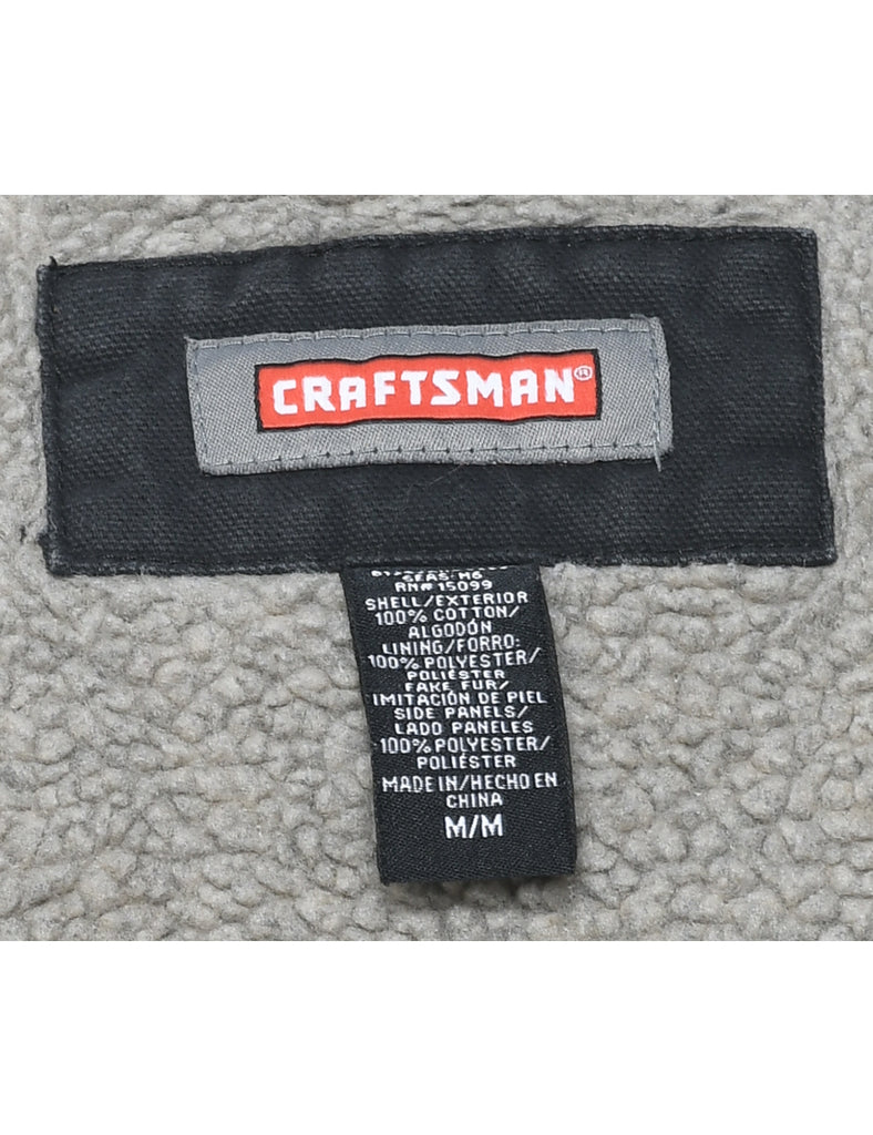 Black Workwear Waistcoat - M