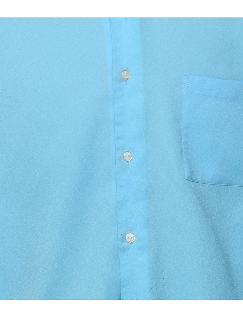Blue 1970s Classic Shirt - L