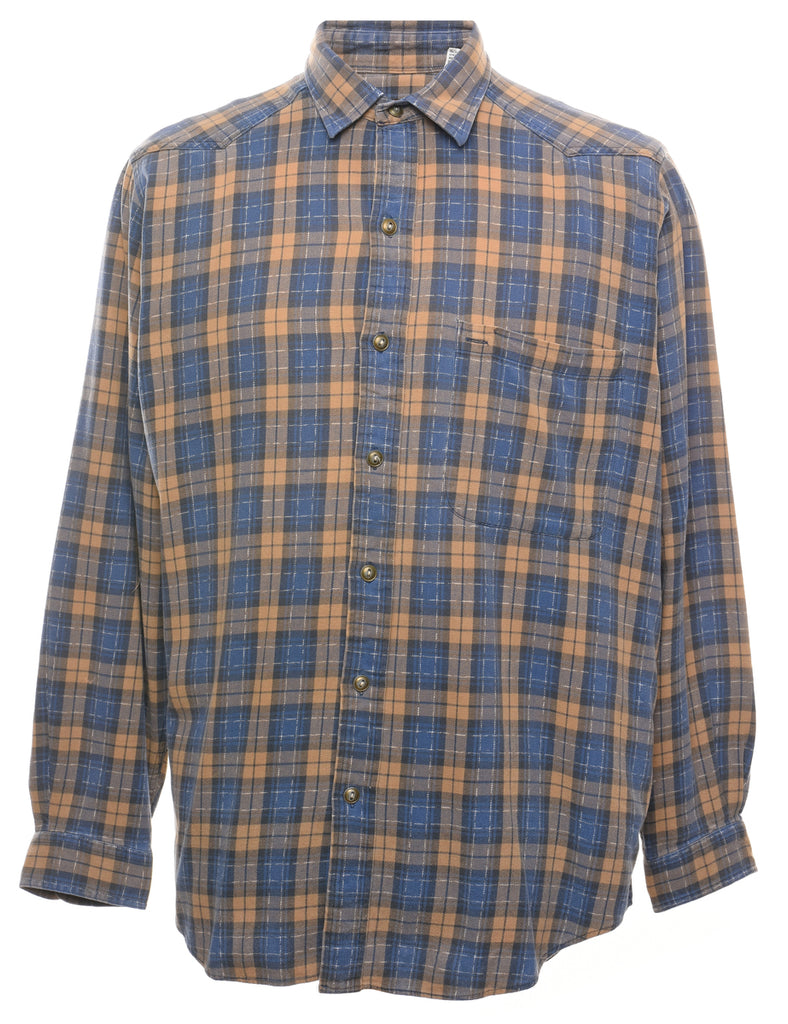 Blue Checked Shirt - L