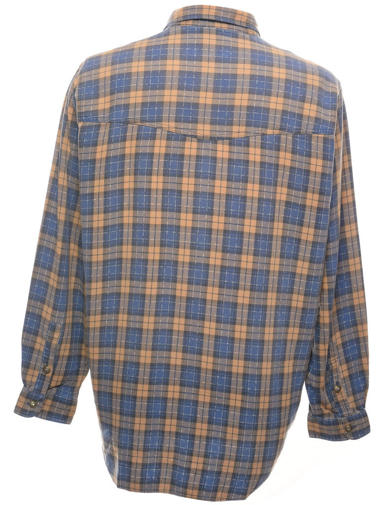 Blue Checked Shirt - L