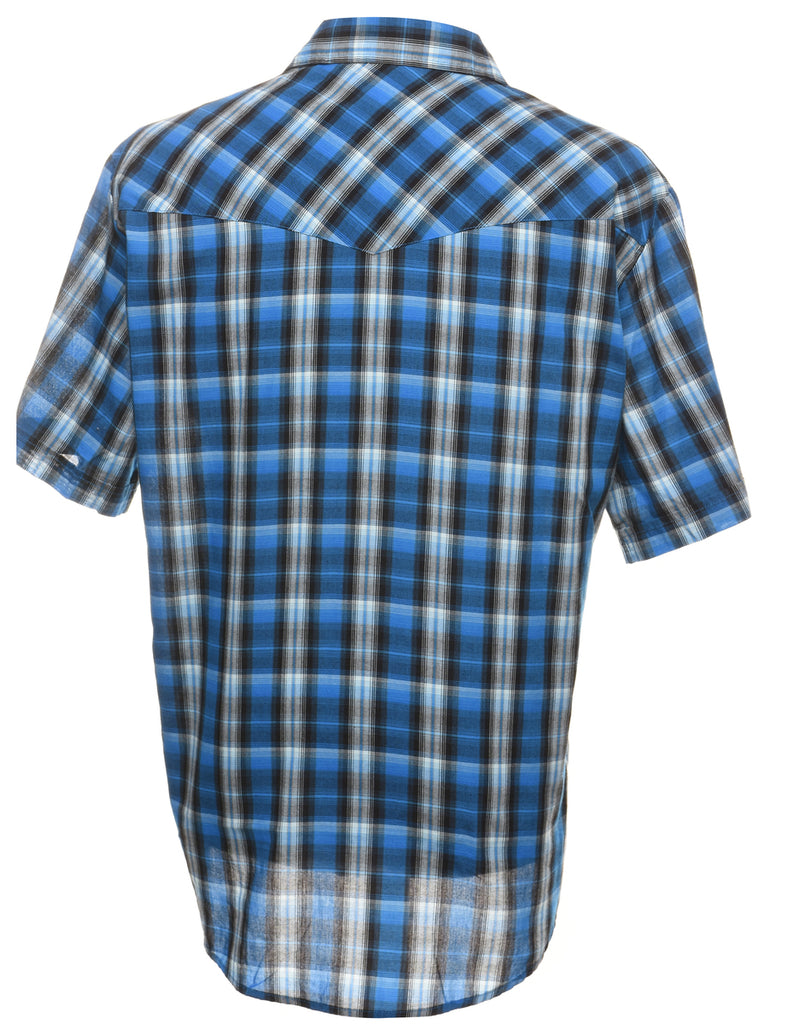 Blue Checked Shirt - XL