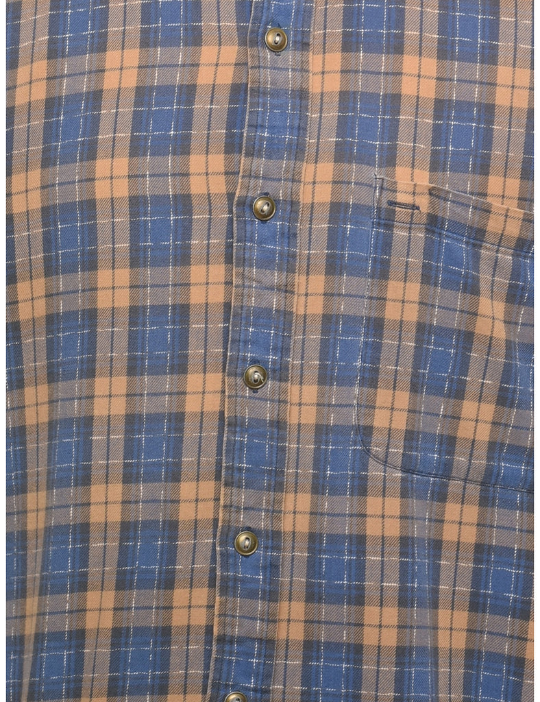 Blue Checked Shirt - L