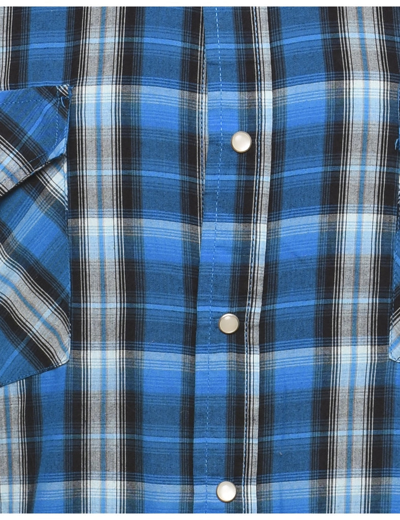 Blue Checked Shirt - XL