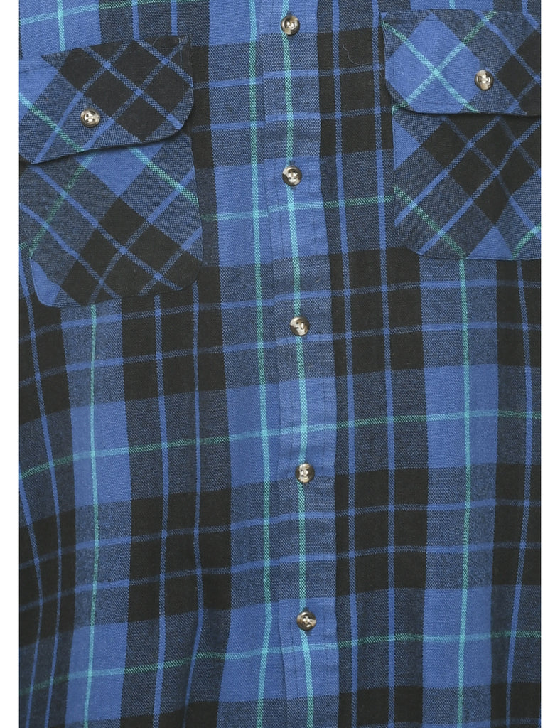 Blue Checked Shirt - M