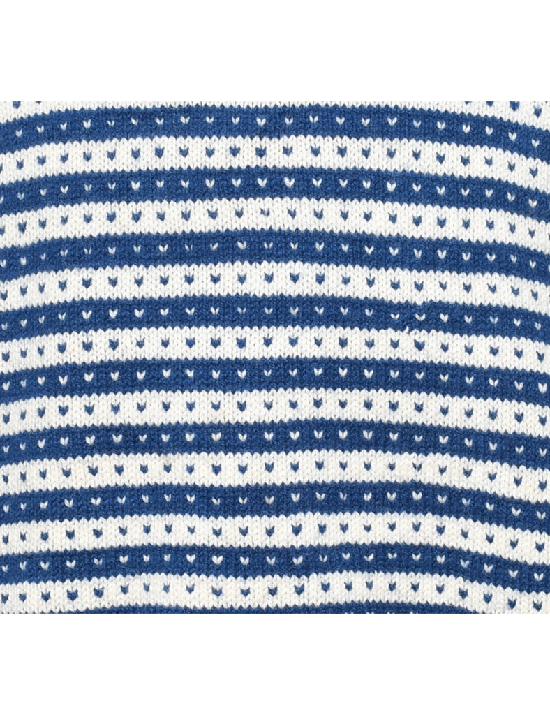 Blue Nordic Jumper - M