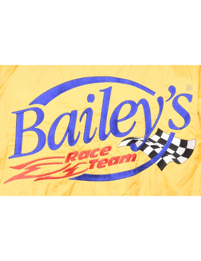 Blue & Yellow Embroidered Bailey's Race Team Jacket - XL