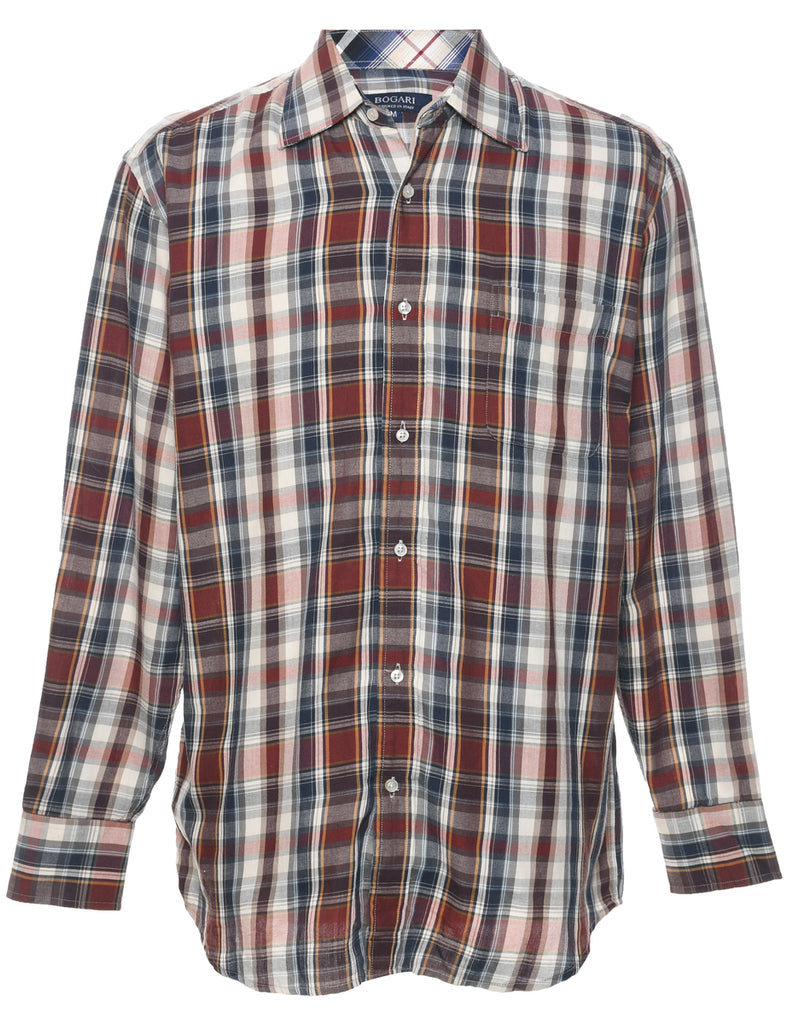 Bogari Long Sleeved Checked Shirt - M
