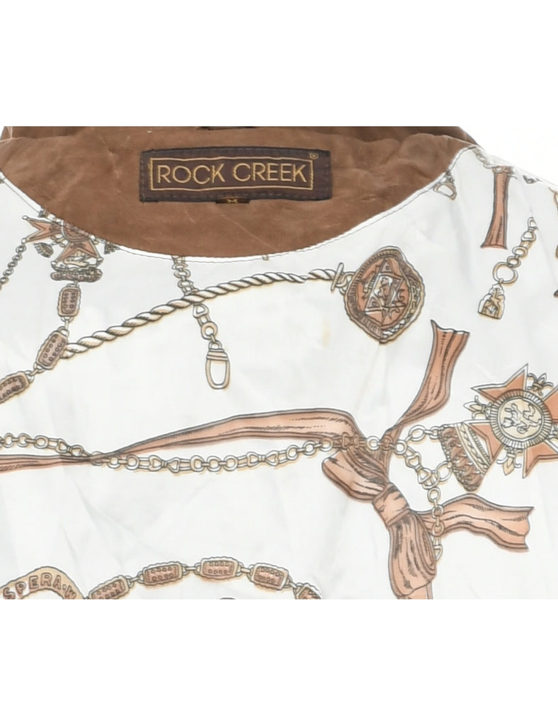 Brown Leather Jacket - M