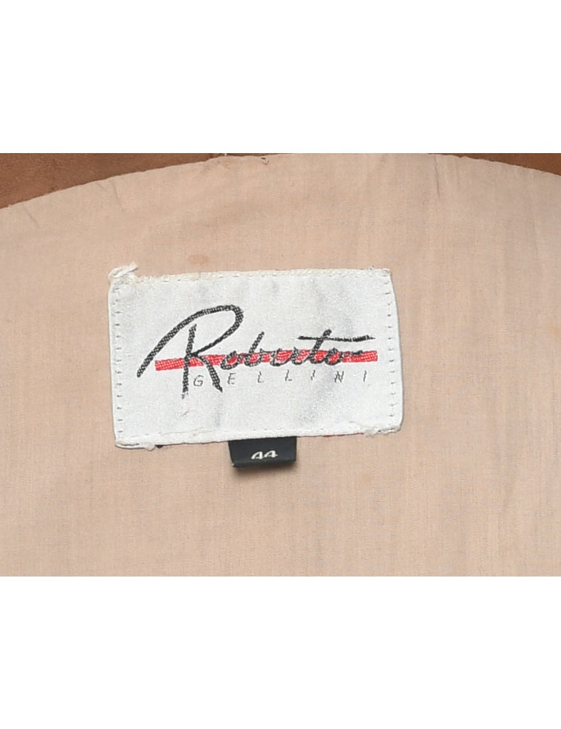 Brown Leather Jacket - XL