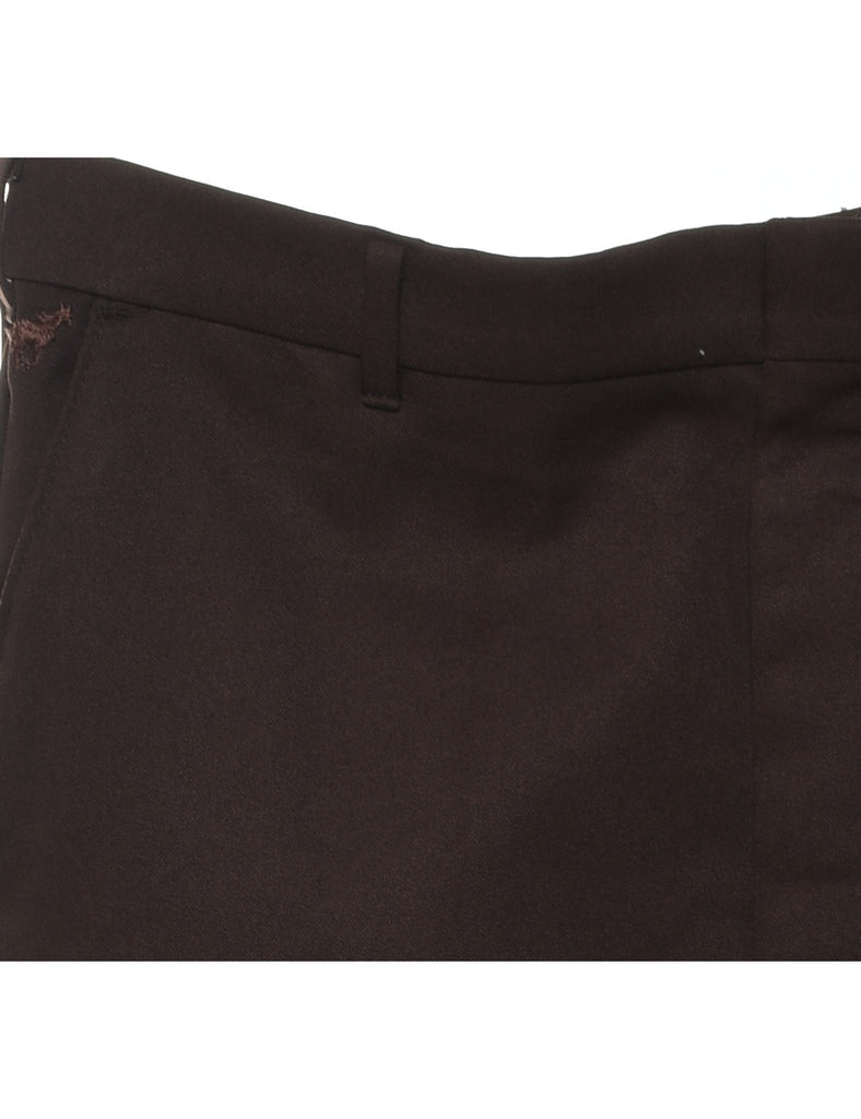 Brown Straight-Fit Wrangler Trousers - W36 L32