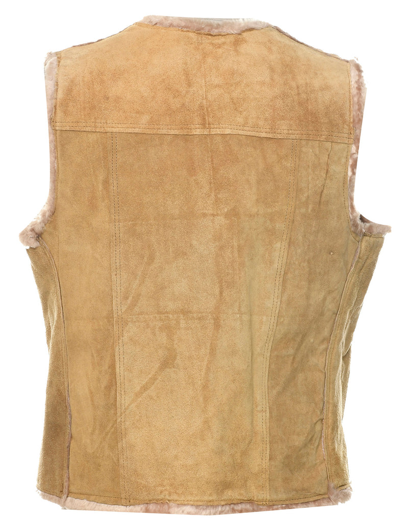 Brown Suede Waistcoat - L
